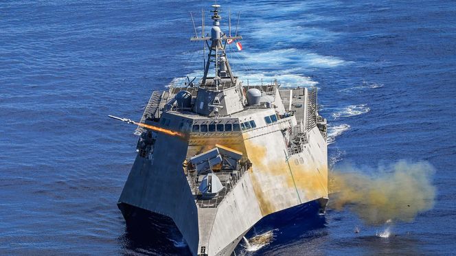 LCS-skipet USS Gabrielle Giffords har vært operativ med NSM i over to år. Foto: Chief Petty Officer Shannon Renf