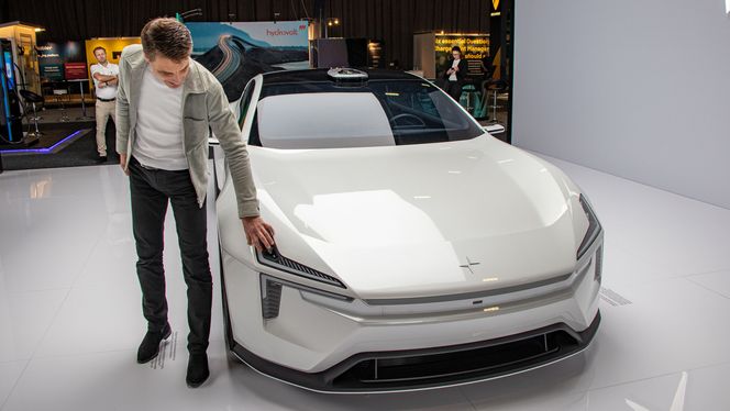 Denne fronten får vi se på flere Polestar-modeller i årene som kommer, sier Thomas Ingenlath, direktør i Polestar. Foto: Marius Valle