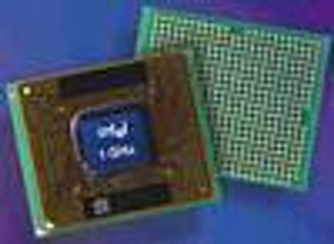 Intel Pentium III M for bærbare PC-er. Foto: Intel