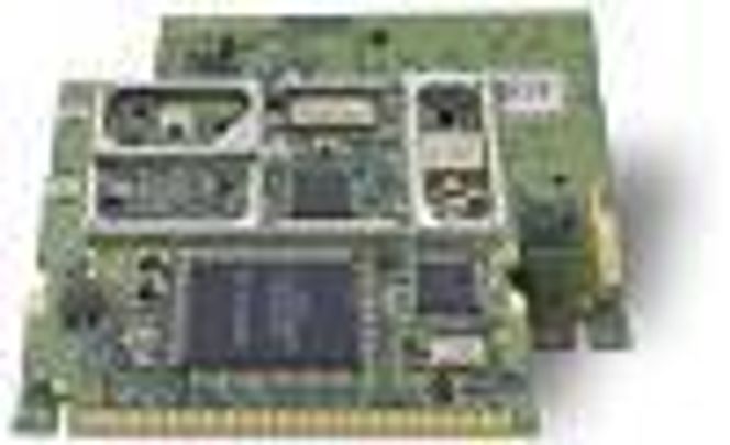 Mini-PCI-basert Bluetooth-kort i serien BTMPC100/BTMPC101. Foto:  Moterola