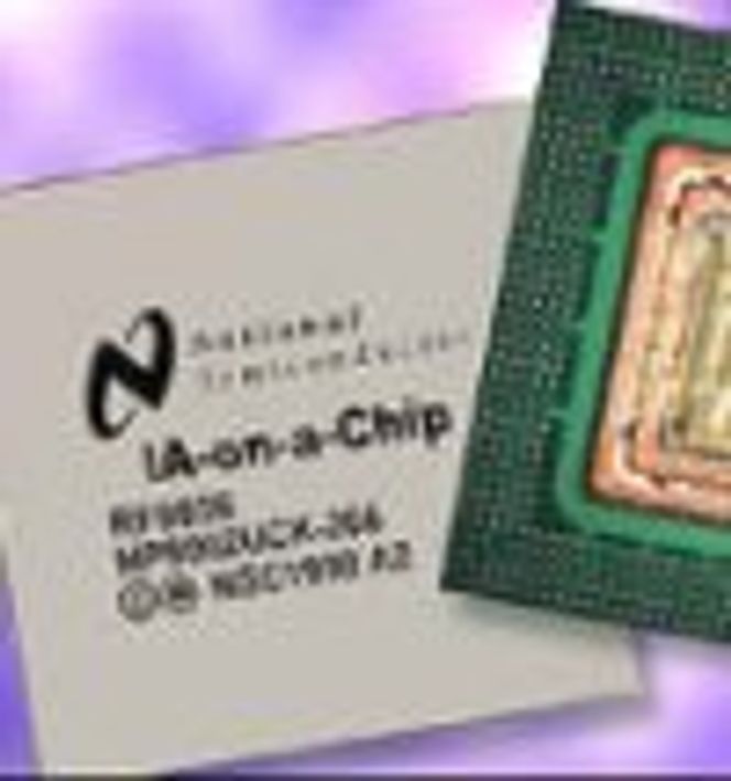 Geode SC1400 alt-i-et-prosessor fra National Semiconductors. Foto: National Semiconductors