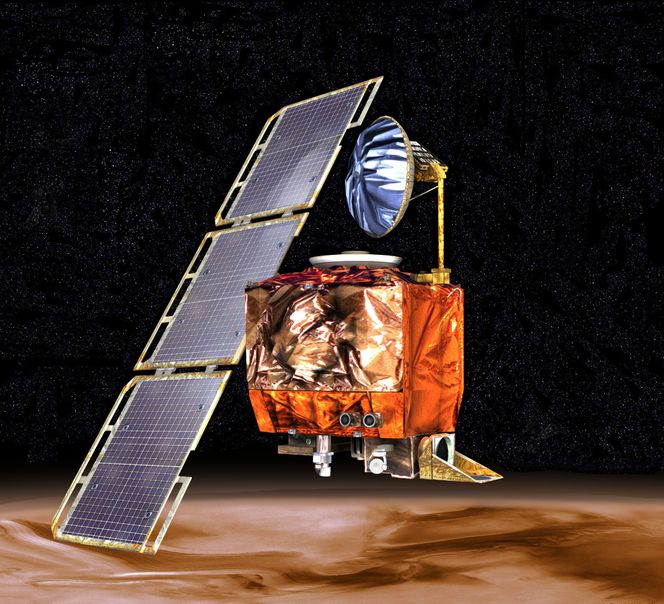 Mars Climate Orbiter ble aldri sett igjen. Foto: NASA
