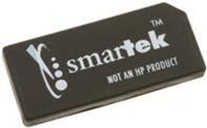 Smartek-brikken fra Static Control Components. Merk påskriften: Not an HP-product. Foto: Static Control Components