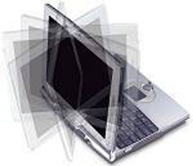 Prototype av Tablet PC med svingbar skjerm fra Acer.