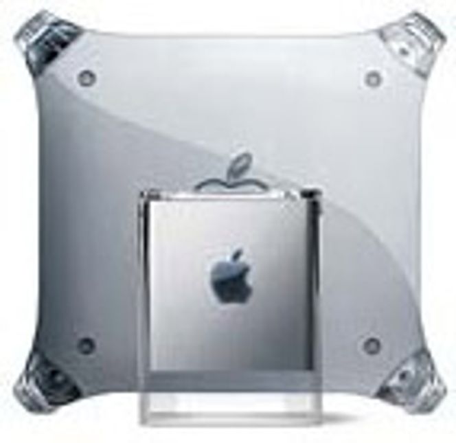 Apple Cube sammenlignet med Apple G4. Foto: Apple