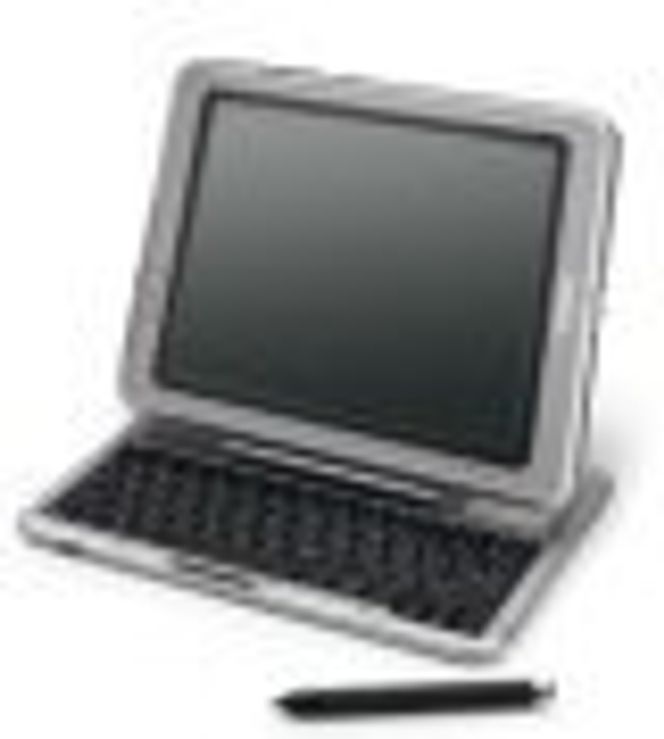 Compaq Tablet PC TC1000, her med tastatur. Foto: Compaq
