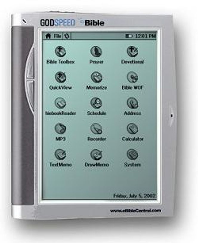 eBible. Foto: Godspeed Computing