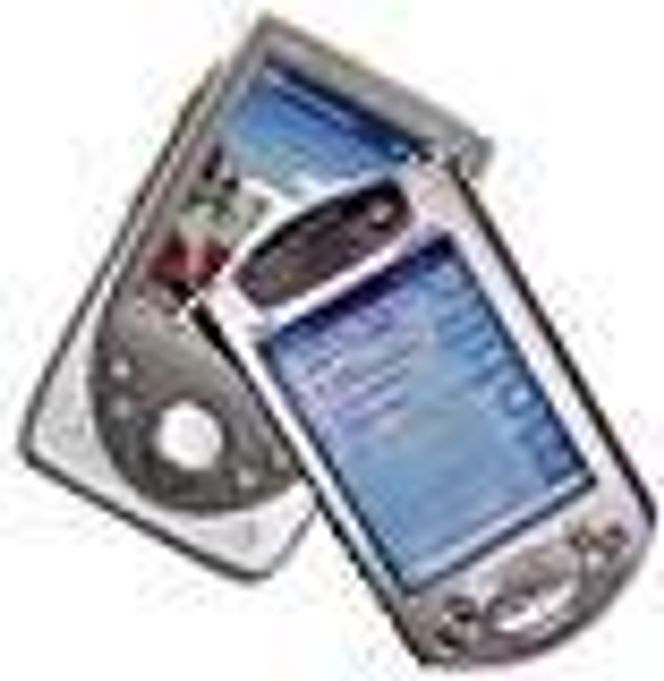 HP Jornada 568 bak Compaq iPaq H3800, begge med Pocket PC 2002. Foto: HP