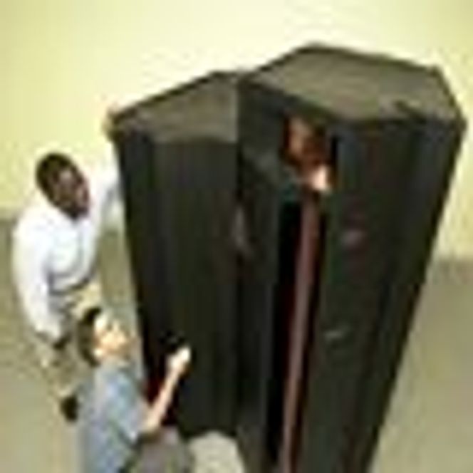 IBM zSeries 900 med montører. Foto: IBM
