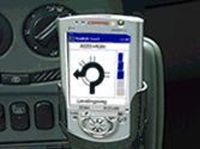 Tegaron Scout bilnavigering på Compaq iPAQ. Foto: Tegaron Telematics
