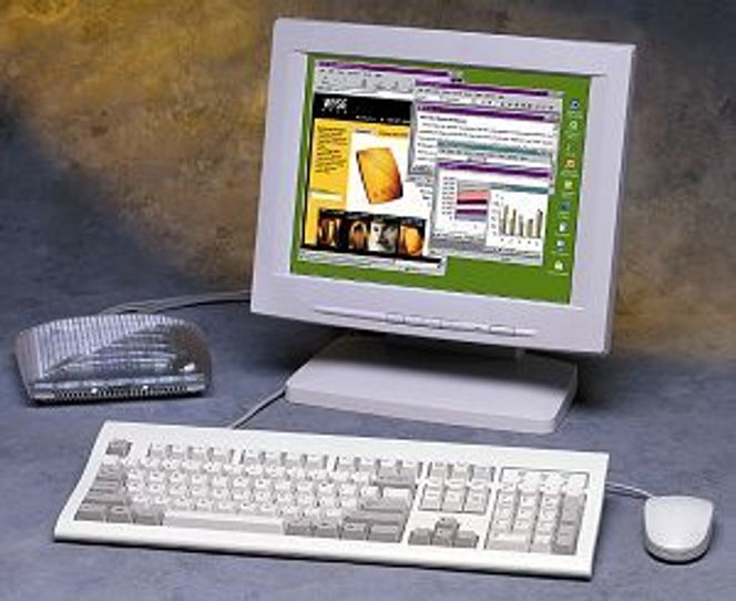 Wyse LE-boks med skjerm og mus. Foto: Wyse Technology