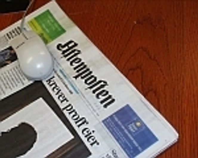 Aftenposten-faksimile med mus.