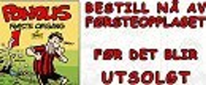 Utsnitt av Haugen Boks Pondus-annonse i Dagbladet. Faksimile:  Dagbladet.no