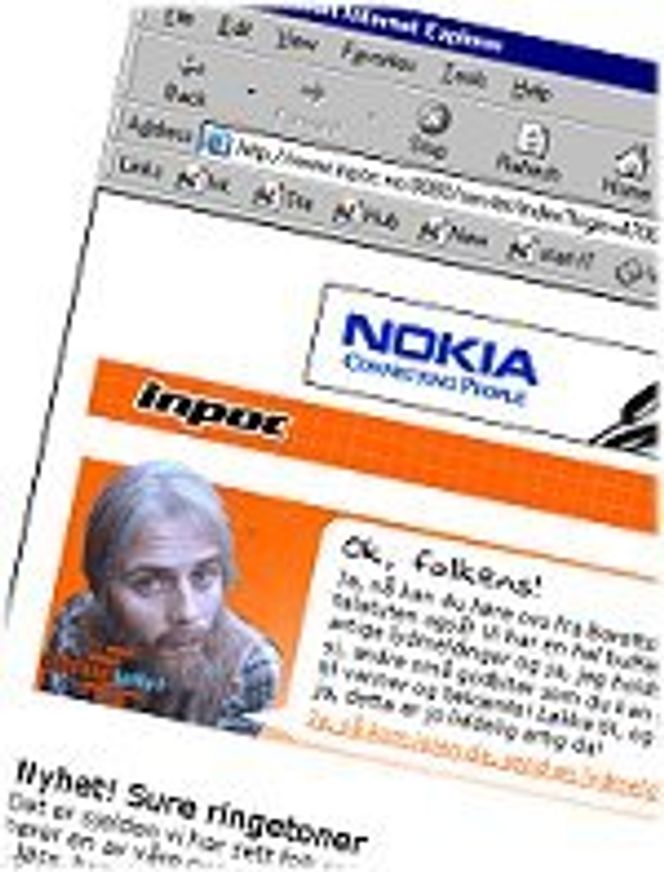 Narvestad på mobilen. Skjermbilde:  Inpoc.com