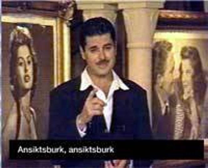 Bilde fra videoen «Ansiktsburk». Faksimile: Kramgo.se