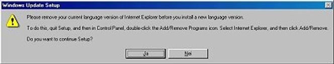 Feilmelding om fjerning av Internet Explorer. Illustrasjon: Digi.no