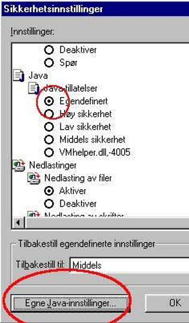 Her kan di endre sikkerhetsinnstillingene. Skjermbilde: Digi.no