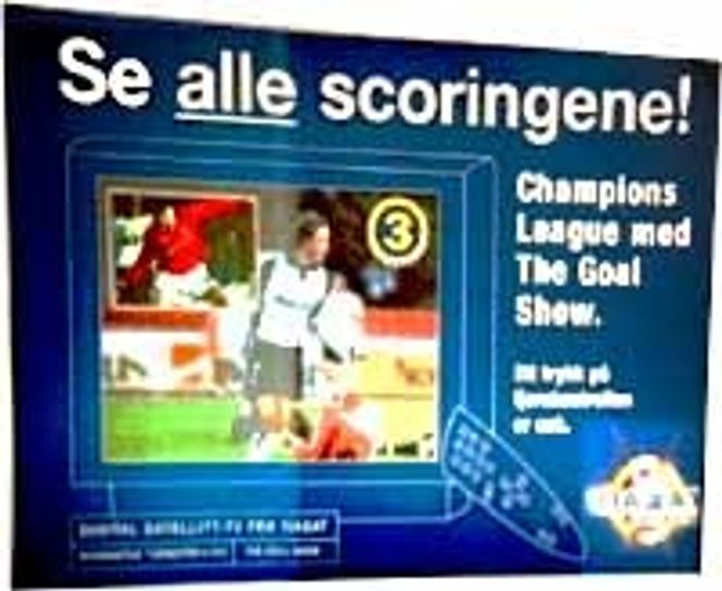 Den interaktive The Goal Show-tjenesten. Skjermbilde: ViaSat
