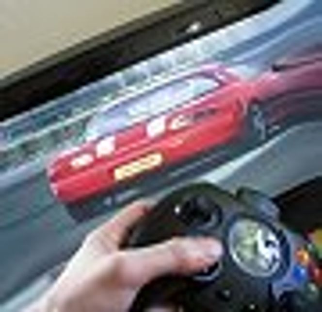 Fra vår testing av Project Gotham Racing på Xbox. Foto: Øystein Kvistad