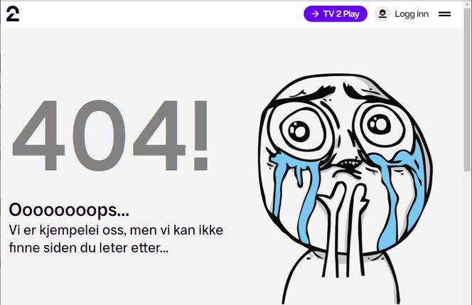 Triste greier hos TV 2. Faksimile: tv2.no