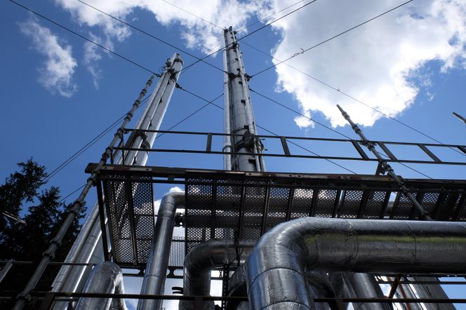 CO2-utslippene fra forbrenning av naturgassen motvirkes med økt fangst og lagring i Dag Harald Claes' framtidsvisjon. På bildet testanlegget på Klemetsrud i Oslo. Foto:   Eivind Torgersen/UiO