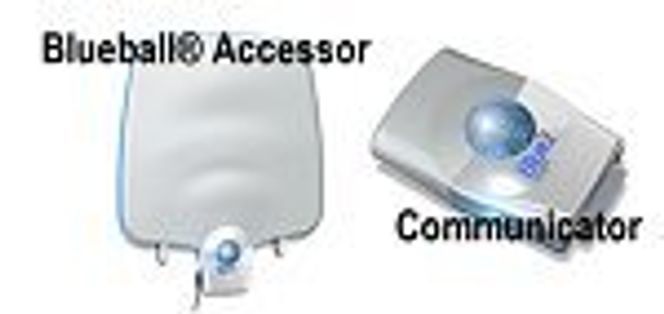 Blue2Space-produkter: BlueBall Accessor og BlueBall Communicator. Illustrasjonsfoto: Blue2Space