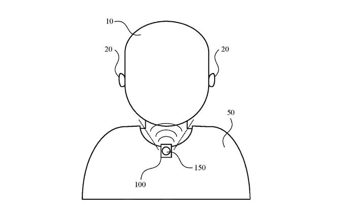 I sin patentsøknad bruker Apple beamforming for at høyttalerens lyd ikke skal foorstyrre omgivelsene. Illustrasjon: Apple