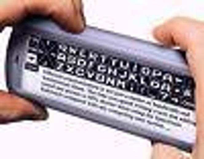 Spectronics telefon sidelengs. Foto: Spectronic Personal Communication