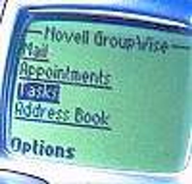 Novell GroupWise 6 på WAP. Foto: Novell