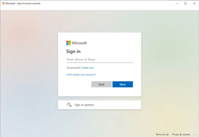 Innloggingsskjermen er den samme som den reelle innloggingsskjermen til Microsoft-tjenester. Skjermbilde: Bleeping Computer