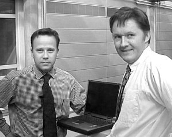 Thomas Hagelid i Bull og Jan-Erik Sørgaard i DMB&B Clarion.