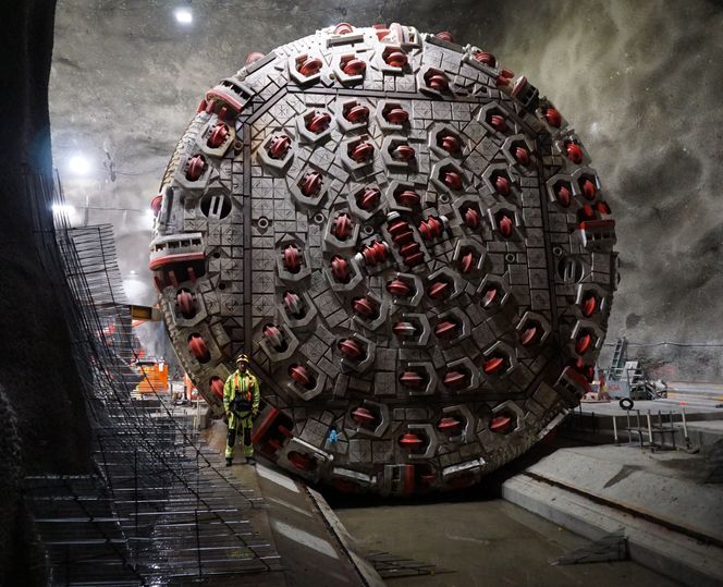 Imponerende dimensjoner på TBM’ene på Bane NOR sitt prosjekt «Follobanen», som åpner for trafikk i desember 2022.