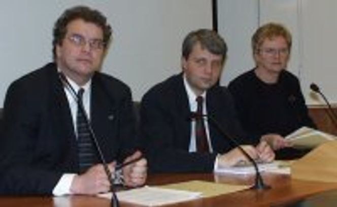 Ministerkonferanse med Sponheim, Høybråten og Kleppa. Foto: Einar Ryvarden