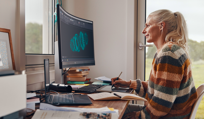 HP Anyware støtter også avansert periferiutstyr, som 3D-mus og Wacom-tegnebrett. Foto: HP