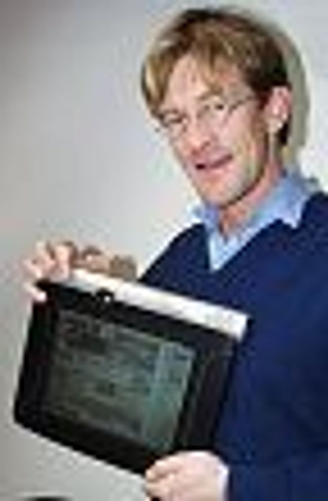 Carl Henrik Janson med Freepad.