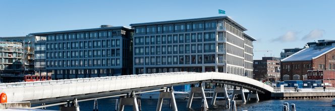 DNBs hovedkontor i Trondheim i Beddingen, ved kanten av Nidelva. Foto: Stig B. Fiksdal