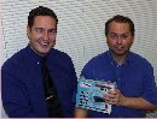 Fredrik Larsen (t.v) og Leif-Petter Strømme.