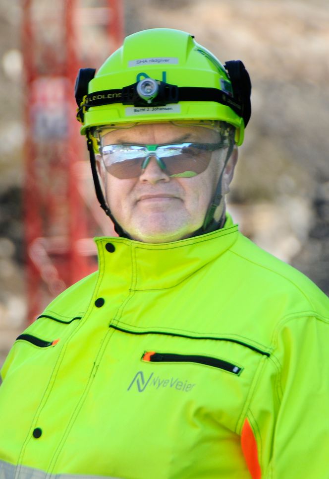 Bernt Jarle Johansen er Nye Veiers rådgiver innen sikkerhet, helse og arbeidsmiljø i prosjektet. Foto:   Nye Veier