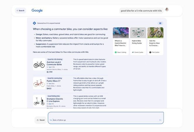 Med flere AI-muskler skal også shoppingen i Google bli mer hjelpsom. Foto: Google