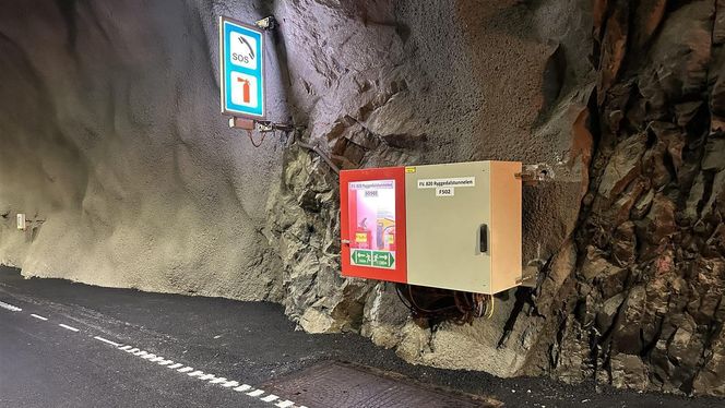 Flere brannslukkere og nødtelefoner er nå på plass. Foto: Vegar Bjørnbakk, Nordland fylkeskommune