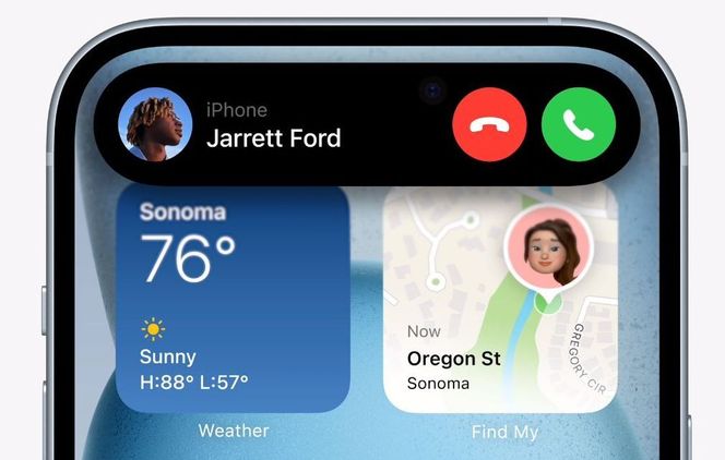 Apple viderefører fjorårets «Dynamic Island»-konsept på årets modeller. Foto: Apple
