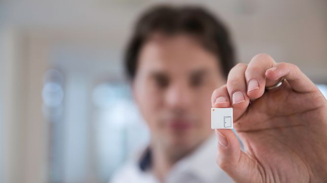 Erik Fossum Færevaag og selskapet DIsruptive Technologies vant Norwegian Tech Awards i 2016. Bilde:  Disruptive Technologies