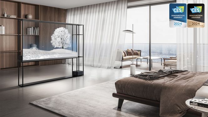 «Svenvende bilde» med LG Signature OLED T. Foto: LG