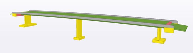 Modell av ny Sletta bru. Den vil bestå av rundt 75 tonn armering og cirka 490 kubikkmeter betong. Foto: Statens vegvesen