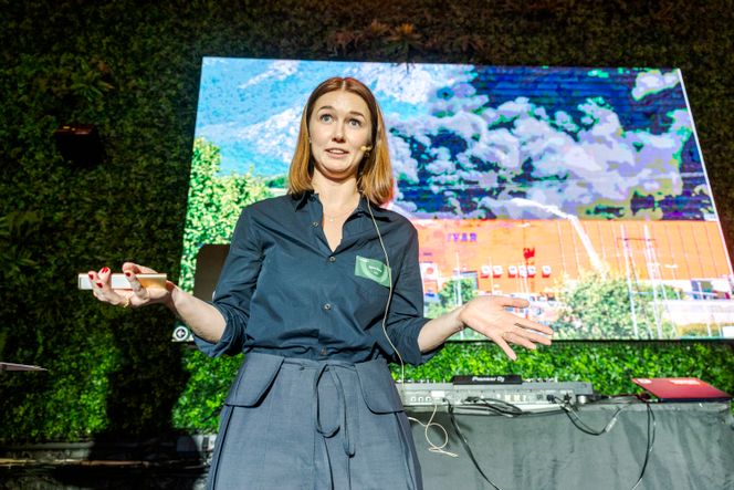Litech-gründer Synne Sauars siste pitch var med på å overbevise juryen. Foto: Arash A. Nejad