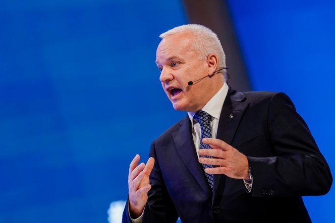 Konsernsjef i Equinor, Anders Opedal, er fornøyd med at Trump-administrasjonen snur. Bildet er tatt under selskapets høstkonferansen i 2024. Foto:  Thomas Fure/NTB