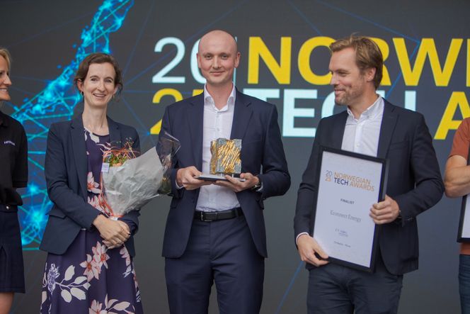 <span>Her får Econnect Energy Norwegian Tech Award i 2025. </span><span>Foto: Oskar Hope-Paulsrud</span>