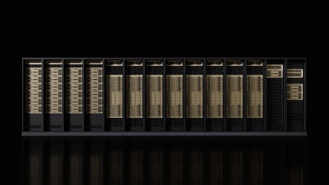 Nvidia holder pressebildet av den nye Rubin Platform minimalistisk. <span>Foto: Nvidia</span>