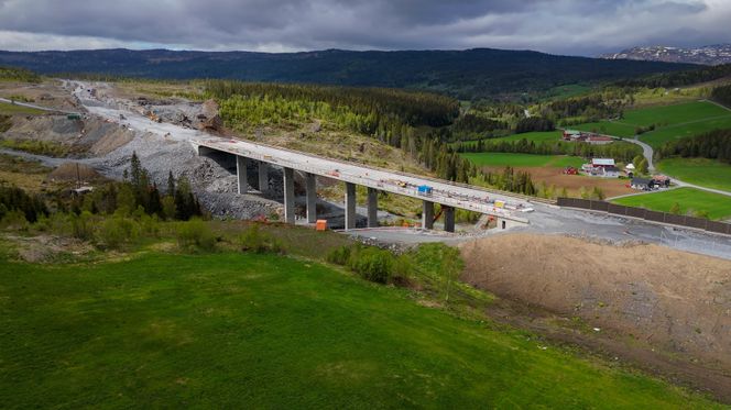 Vadløkkjbrua sommeren 2026. Foto: Geir Anders Rybakken Ørslien/Skanska
