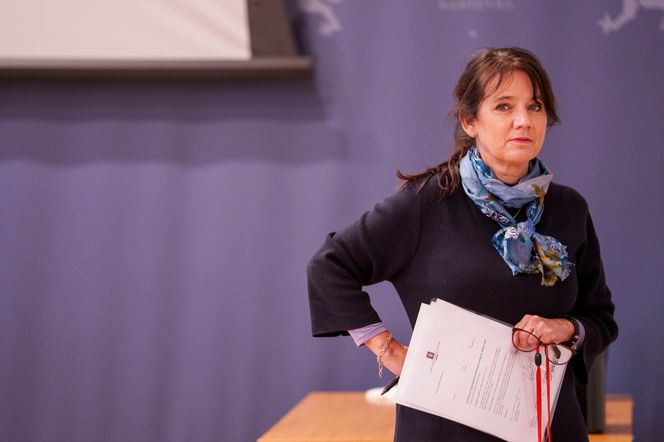 Leder Anne-Kari Bratten i Spekter. Partene i flygelederstreiken møtes til nye samtaler mandag. Foto: Javad Parsa / NTB